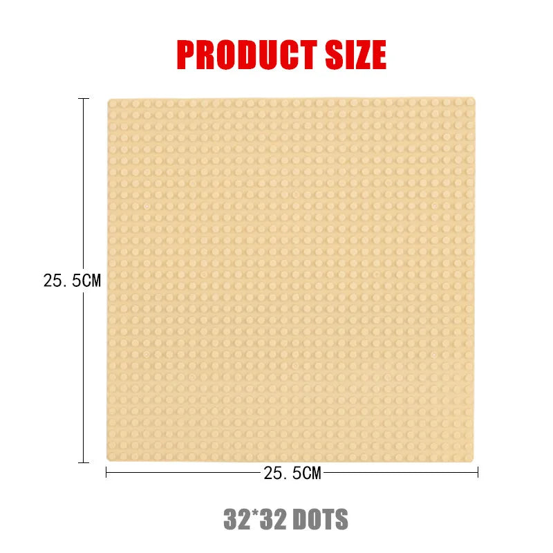 Plaques de base de blocs de construction pour enfants, plaque de base pour urgence, briques de ville classiques compatibles AMOC, jouets pour garçon et fille, 16 points, 32 points * 32 points