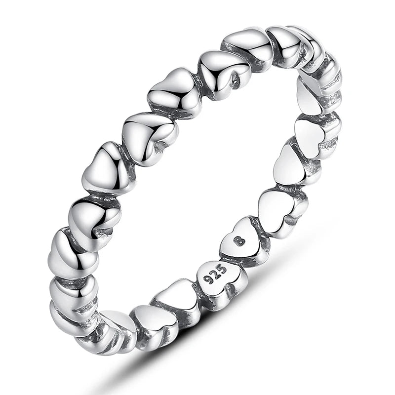 BAMOER offre spéciale véritable argent 925 étoile bague pour les femmes PA7151