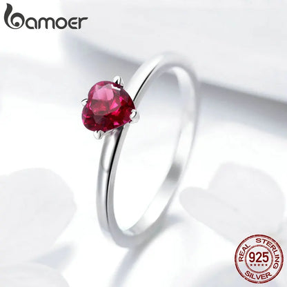 BAMOER authentique 100% 925 bague en argent Sterling  SCR389