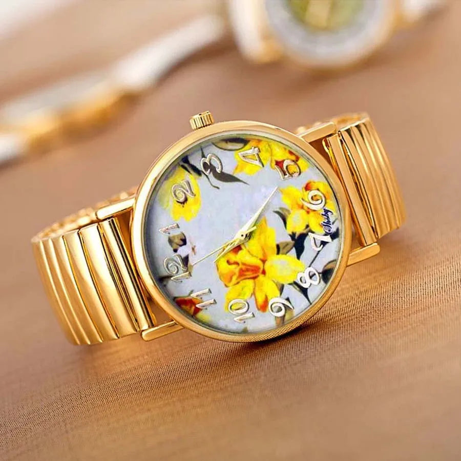Shsby-Montre-bracelet à quartz en acier inoxydable pour femme,