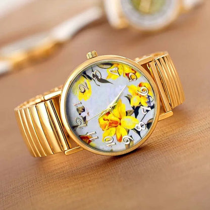 Shsby-Montre-bracelet à quartz en acier inoxydable pour femme,