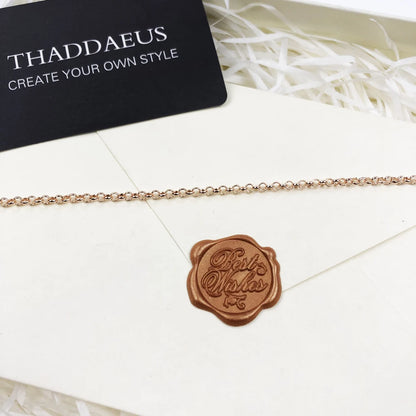 Collier chaîne Belcher rond, 2017 tout nouveau brin Bijoux de mode Style européen Bijoux en or Rose cadeau pour hommes femmes