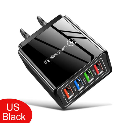 Chargeur USB 3A 4 ports USB Charge rapide 3.0