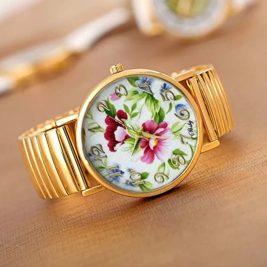 Shsby-Montre-bracelet à quartz en acier inoxydable pour femme,