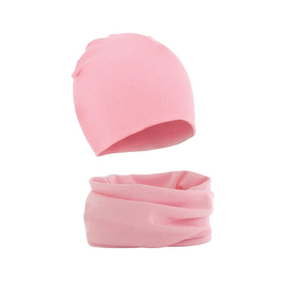 2 pièces bébé Bonnet chapeau écharpe ensemble coton enfants casquette pour filles garçons élastique couleur bonbon enfant en bas âge chapeau enfants accessoires infantile Bonnet