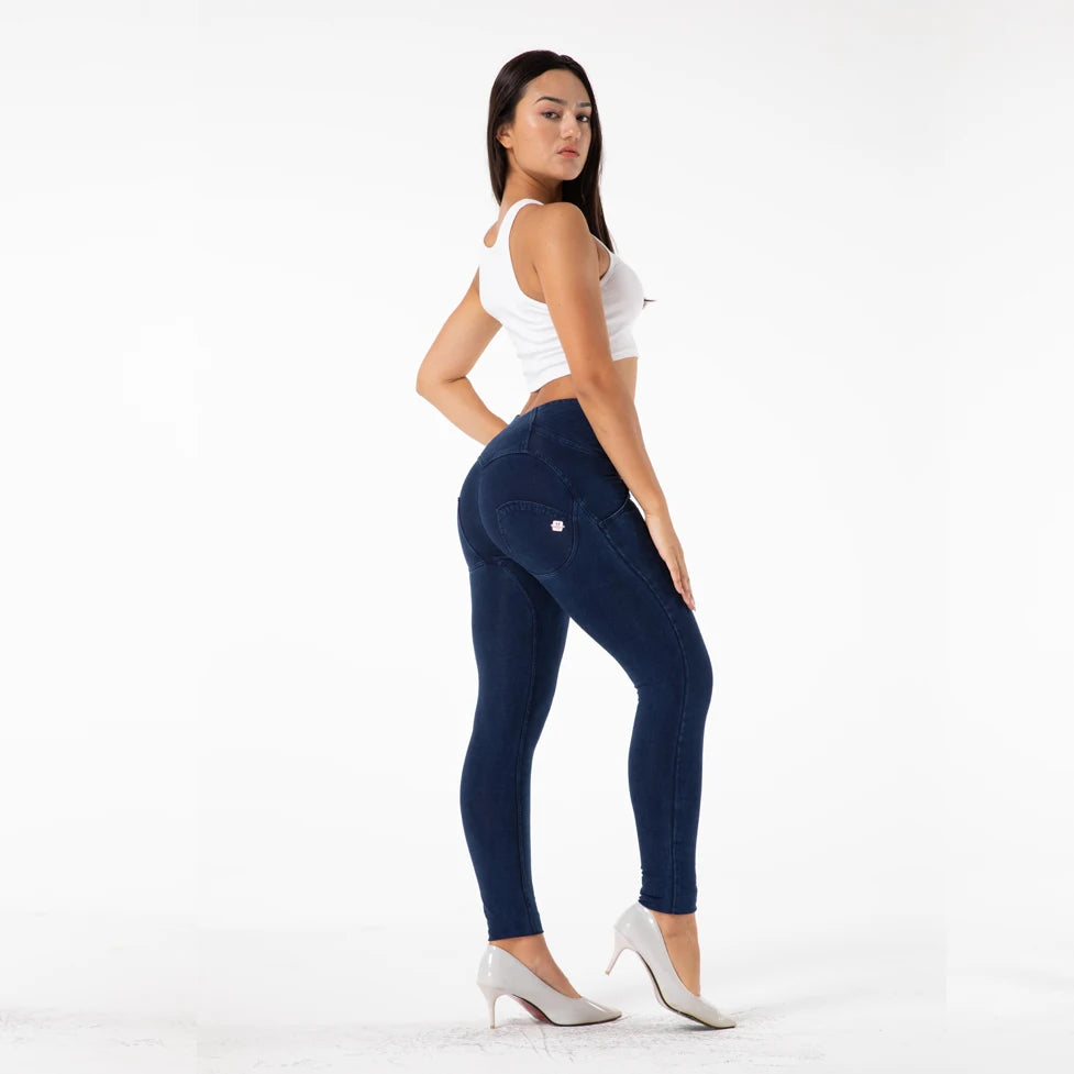 Shascullfites mélodie gris taille haute fermeture éclair mouche jean jegging bout à bout jean taille haute jean extensible bleu noir gris Denim
