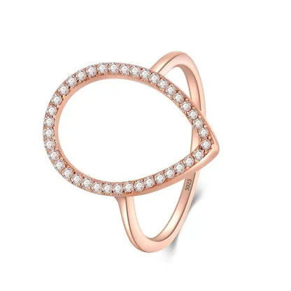 Modian – bague de fiançailles classique en forme de goutte d'eau, bijoux étincelants, bagues en argent Sterling 100% 925 pour femmes, nouvelle mode Instagram