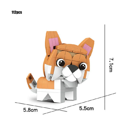 Vente unique créatif 3D Mini Animal bloc ensemble bricolage chien tigre lapin écureuil pingouin hibou Koala vache construction brique jouet pour les enfants