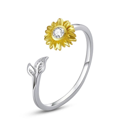 WOSTU-Bagues ajustables en argent regardé 925 pour femme, bijoux originaux empilables, taille ouverte