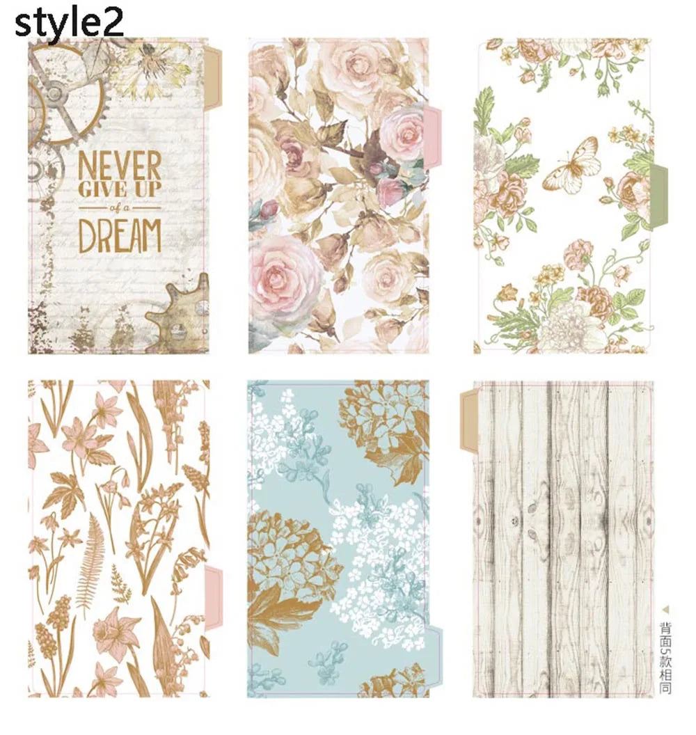 A6/A5 Vintage en relief en cuir PU