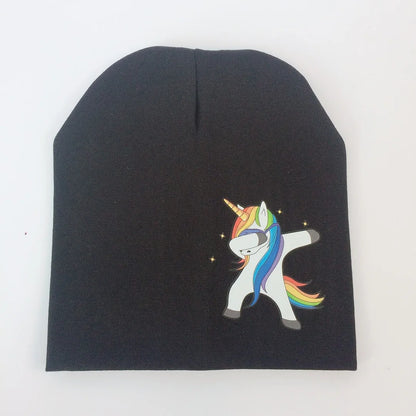 Chapeau de bébé en coton, printemps automne, mode monstre dinosaure licorne, bonnet pour enfants, garçon et fille, chapeau pour enfants