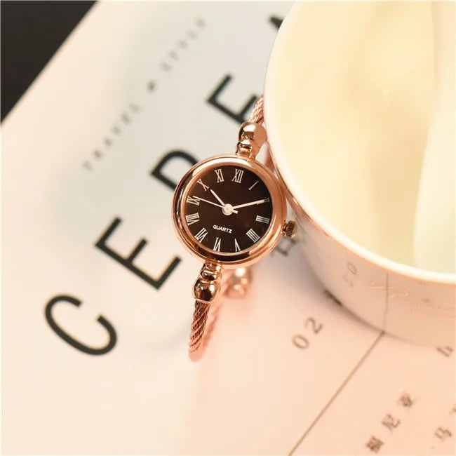 Montre-Bracelet repliable petite montre étanche, décontractée, Style coréen, Simple, à la mode