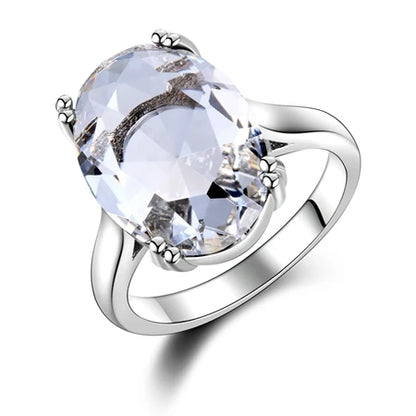 Bijoux à la mode pour femmes, bague en argent S925, feu mystique, arc-en-ciel, topaze, Promotion, bijoux de mariage élégants, cadeau de fête