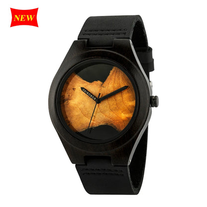 BOBOBIRD-Montre à quartz en bois pour hommes et femmes, bracelet en bois de marque supérieure,