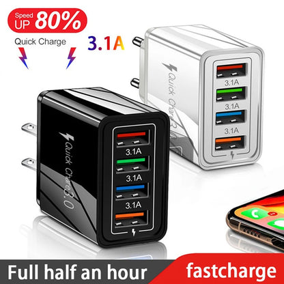 Chargeur USB 3A 4 ports USB Charge rapide 3.0