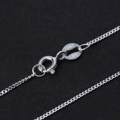 Lotus Fun – collier en argent Sterling 925 véritable, bijoux fins, or 18 carats, chaîne classique facile à assortir, sans pendentif,