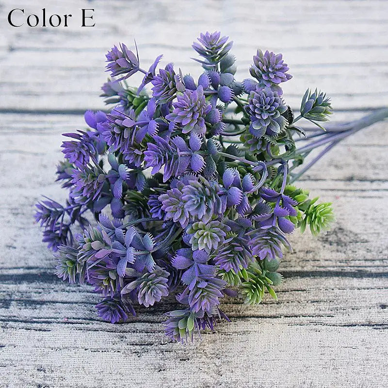 Plantes succulentes en plastique feuilles de chute artificielles flores bricolage succulentes artificielles décoration de mariage plante fausses fleurs couronne