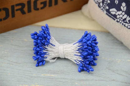 300 pièces fleur artificielle Double têtes étamine nacré artisanat cartes gâteaux décor Scrapbooking Floral pour la maison décor de fête de mariage