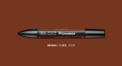 Winsor & Newton ProMarker Stylos marqueurs graphiques à double pointe Stylos de conception professionnelle Rouge et OrangeTone