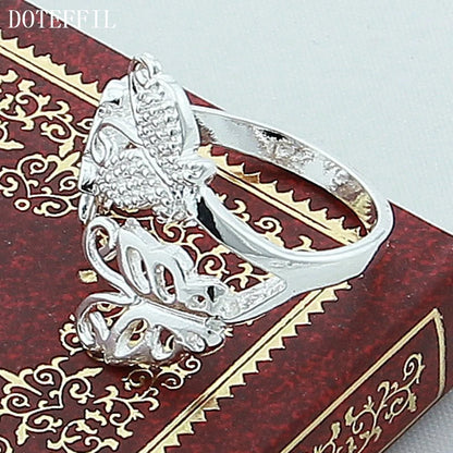 DOTEFFIL – bague trois papillons en argent Sterling 925 pour femmes,