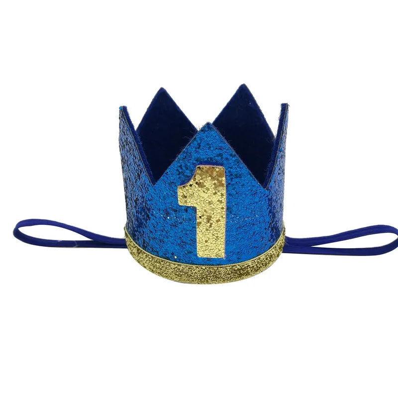 1 pièces bébé garçon 1 2 3 4 5 6 anniversaire bandeau couronne bandeau bébé douche chapeau Photo accessoire enfants 1er joyeux anniversaire fête décoration