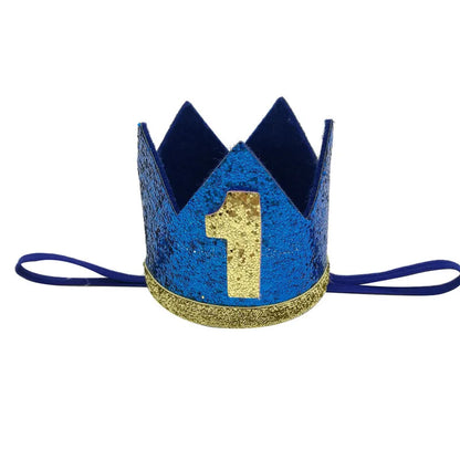 1 pièces bébé garçon 1 2 3 4 5 6 anniversaire bandeau couronne bandeau bébé douche chapeau Photo accessoire enfants 1er joyeux anniversaire fête décoration