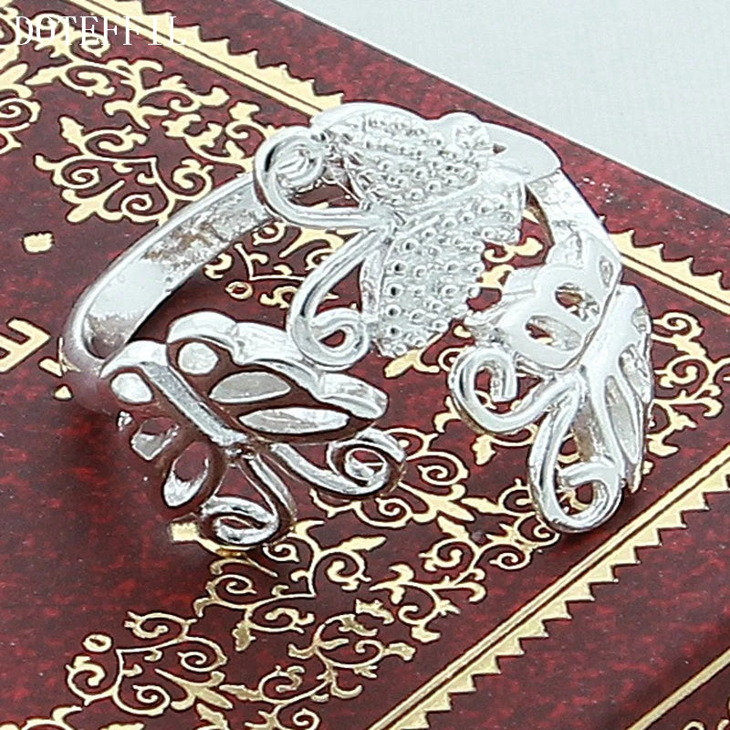 DOTEFFIL – bague trois papillons en argent Sterling 925 pour femmes,
