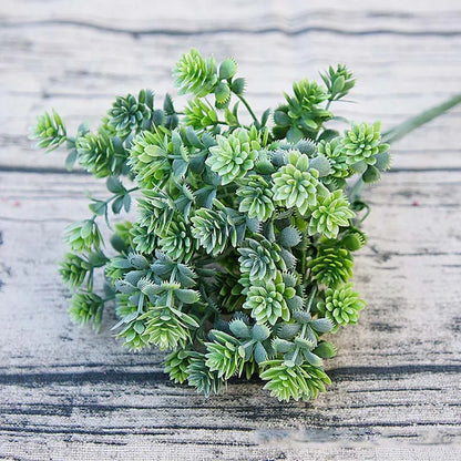 28 têtes plantes succulentes artificielles automne fausses feuilles plantes succulentes en plastique herbe de Lotus pour décoration de jardin de mariage A5029
