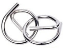 Puzzle classique en métal pour enfants, jeu de casse-tête à fil magique