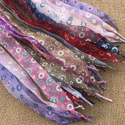 Dentelle de fil de neige transparente ultra-fine, chaussures de sport de rencontre, impression de 11 documents, longueur de 2.5cm, largeur de 80cm, 100cm, longueur de 120cm