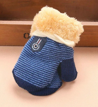 0-3 ans bébé garçons filles hiver gants tricotés corde chaude gants pour enfants en bas âge accessoires KF960