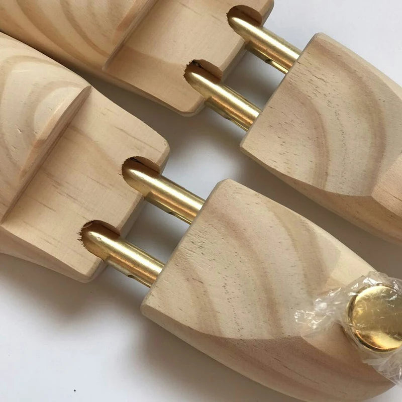 Double Tube en bois massif de haute qualité, arbre à chaussures réglable en bois de pin de nouvelle-zélande pour hommes