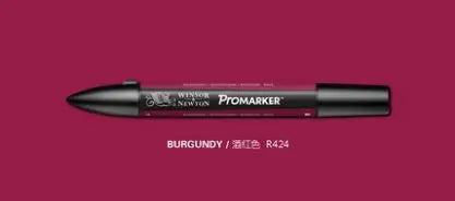 Winsor & Newton ProMarker Stylos marqueurs graphiques à double pointe Stylos de conception professionnelle Rouge et OrangeTone