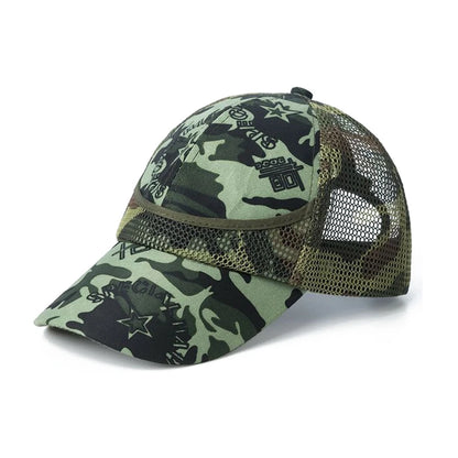 3-9 ans en plein air Camouflage bébé garçon maille casquette de Baseball enfants casquette été automne pour garçons fille casquettes Net casquettes décontractées enfants chapeaux