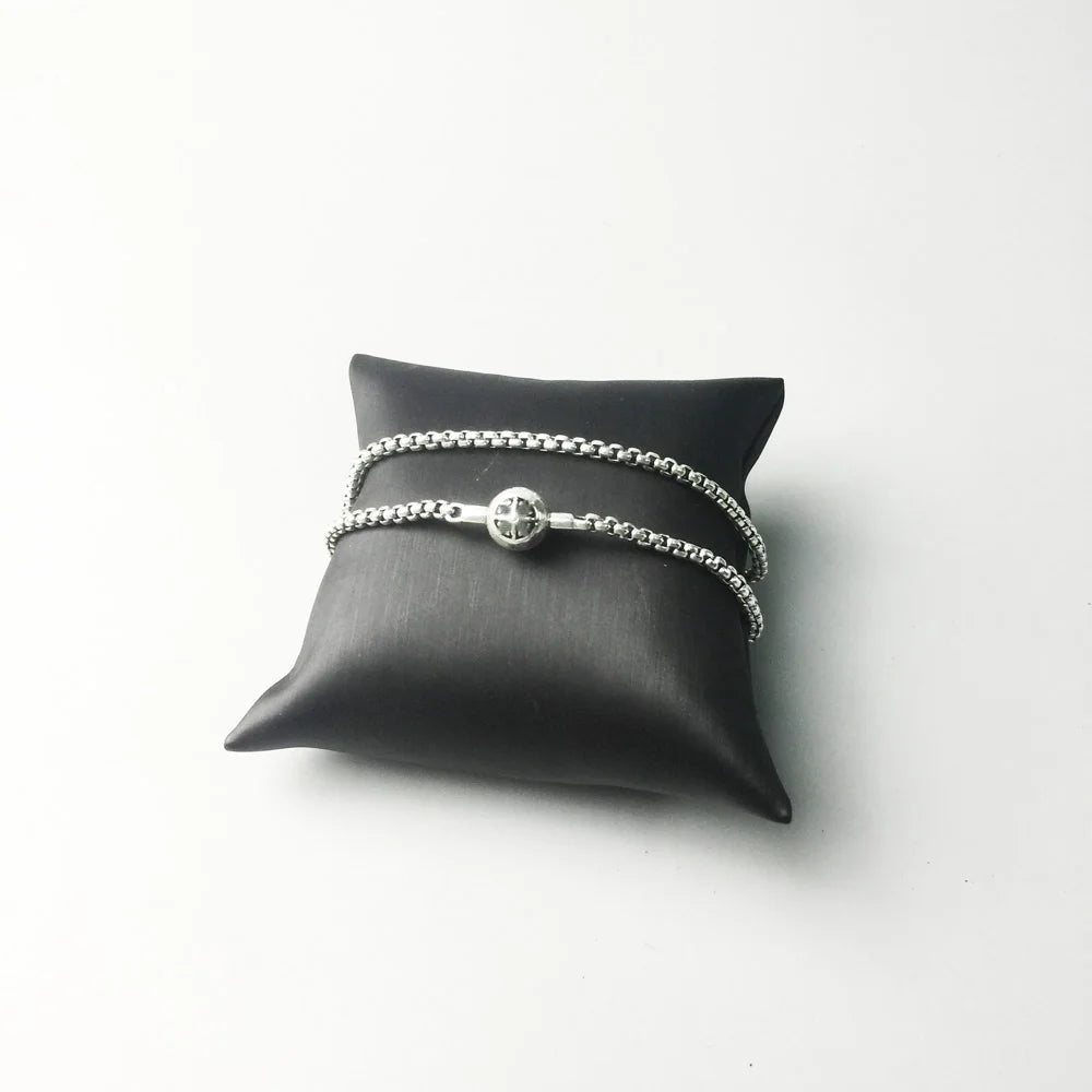 Collier chaîne à maillons à breloques de base, brin de marque, Bijoux à la mode, Style européen, Bijoux en argent Sterling 925, cadeau pour hommes et femmes