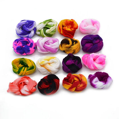 Lot de 5 pièces de bas de fleur en Nylon multicolore, rond, matériau de traction, accessoire fait à la main, artisanat de fleurs pour mariage à la maison