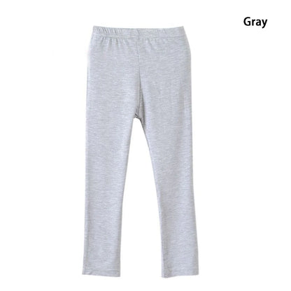 Pantalons pour filles, Leggings en coton Modal élastique doux pour enfants, couleur bonbon, pantalons slim pour filles, couleur unie, pantalons pour enfants de 2 à 13 ans
