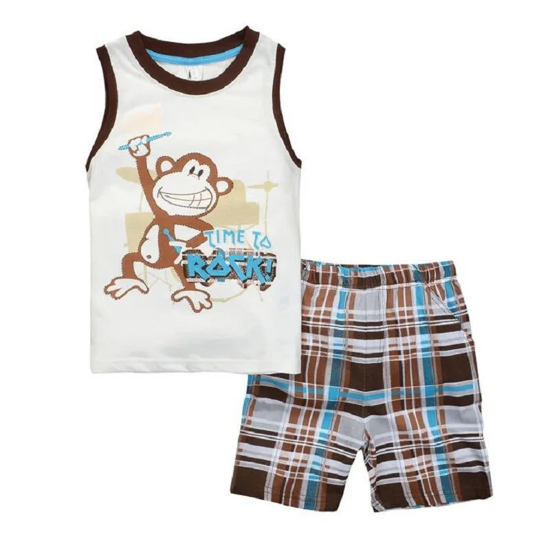 Ensemble de Vêtements 100% Coton pour Bébé Garçon de 2, 3, 4, 5, 6, 7 Ans, T-shirt et Pantalon en Forme de Crocodile Vert