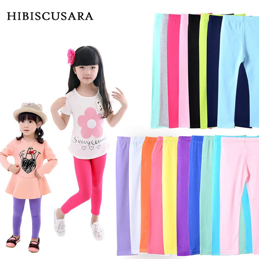 Pantalons pour filles, Leggings en coton Modal élastique doux pour enfants, couleur bonbon, pantalons slim pour filles, couleur unie, pantalons pour enfants de 2 à 13 ans