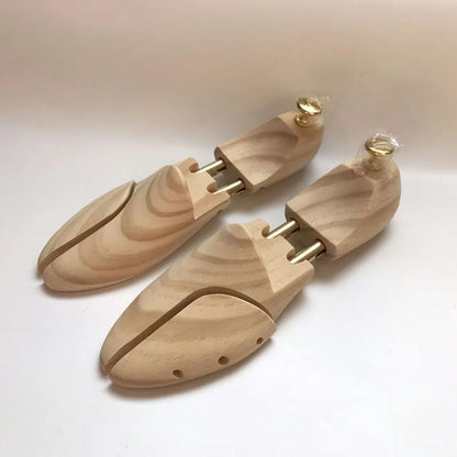 Double Tube en bois massif de haute qualité, arbre à chaussures réglable en bois de pin de nouvelle-zélande pour hommes