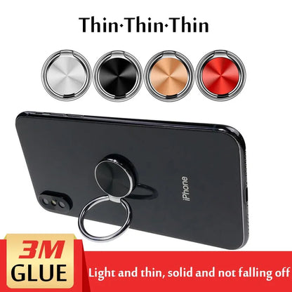 Support de téléphone portable en métal avec anneau magnétique pour voiture,