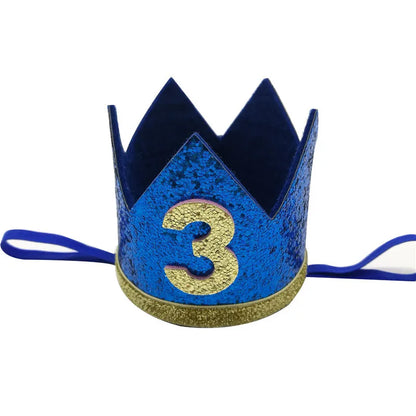 1 pièces bébé garçon 1 2 3 4 5 6 anniversaire bandeau couronne bandeau bébé douche chapeau Photo accessoire enfants 1er joyeux anniversaire fête décoration