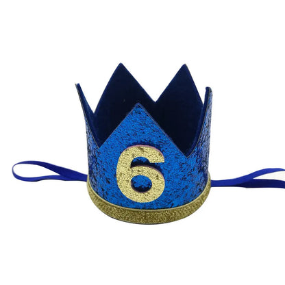 1 pièces bébé garçon 1 2 3 4 5 6 anniversaire bandeau couronne bandeau bébé douche chapeau Photo accessoire enfants 1er joyeux anniversaire fête décoration