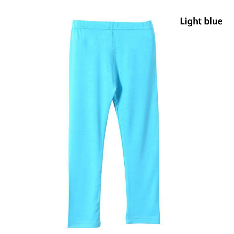Pantalons pour filles, Leggings en coton Modal élastique doux pour enfants, couleur bonbon, pantalons slim pour filles, couleur unie, pantalons pour enfants de 2 à 13 ans