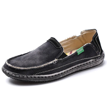Mocassins en Jean Respirants pour Homme, Chaussures Décontractées de Haute Qualité, en Toile, à Enfiler, à la Mode, à Bas Prix, Nouvelle Collection