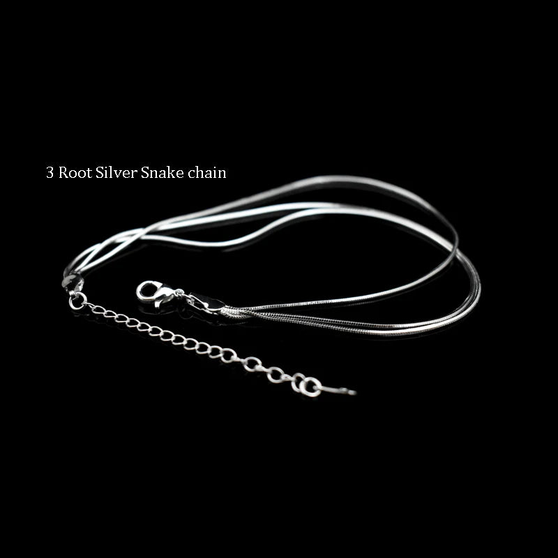 Offre spéciale Sexy plage multicouche serpent os bracelets de cheville chaîne de pied 925 en argent Sterling pied Bracelet de cheville pour les femmes de mode bijoux