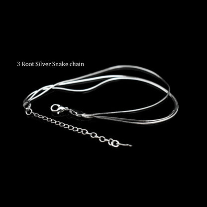 Offre spéciale Sexy plage multicouche serpent os bracelets de cheville chaîne de pied 925 en argent Sterling pied Bracelet de cheville pour les femmes de mode bijoux