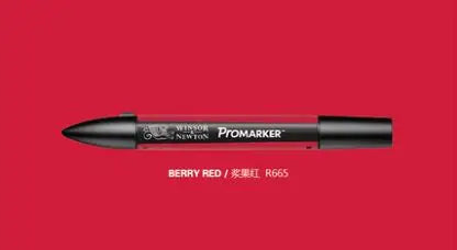 Winsor & Newton ProMarker Stylos marqueurs graphiques à double pointe Stylos de conception professionnelle Rouge et OrangeTone