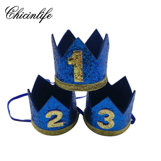 1 pièces bébé garçon 1 2 3 4 5 6 anniversaire bandeau couronne bandeau bébé douche chapeau Photo accessoire enfants 1er joyeux anniversaire fête décoration