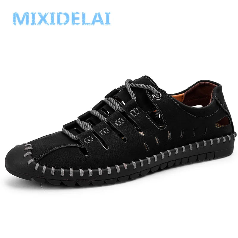 MIXIDELAI nouvel été chaussures décontractées confortables mocassins hommes chaussures qualité chaussures en cuir fendu chaussures plates pour homme offre spéciale mocassins chaussures